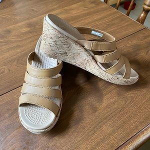 Crocs Cork Wedge Sandals